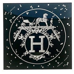 Vintage Regency Framed Hermes Scarf