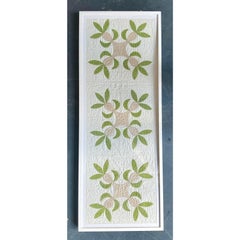 Vintage Regency Framed Quilt Panel