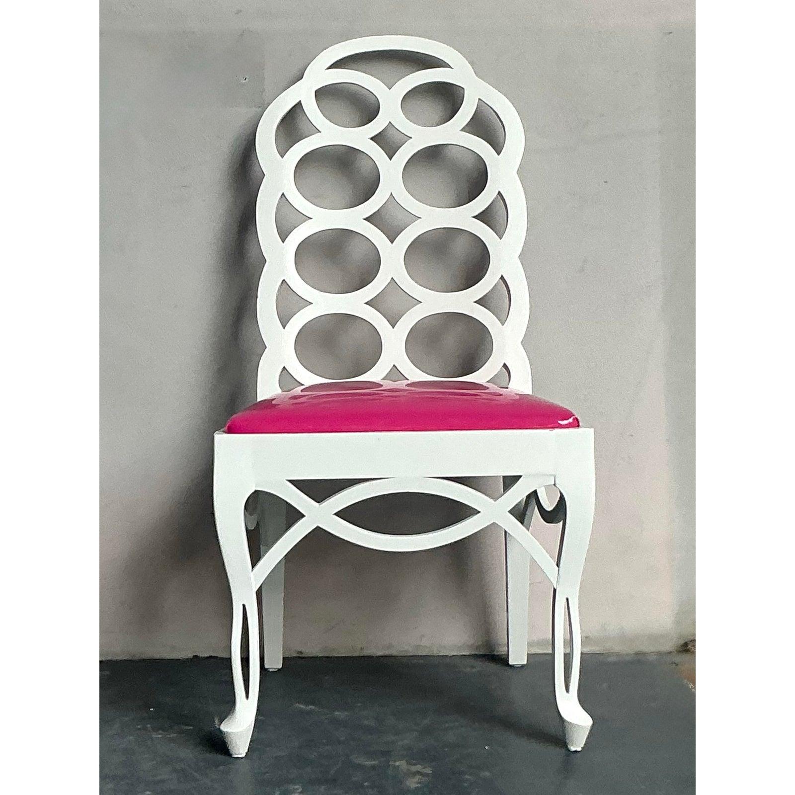 Vintage Regency Frances Elkins Loop Stuhl (20. Jahrhundert) im Angebot