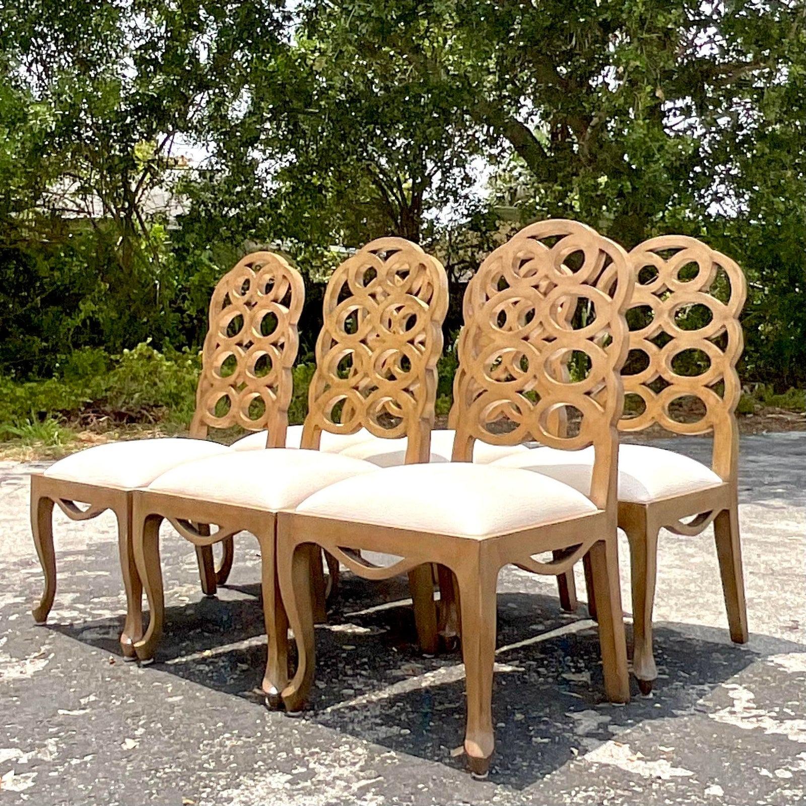 20th Century Vintage Regency Frances Elkins Loop Dining Chairs - Set of 6