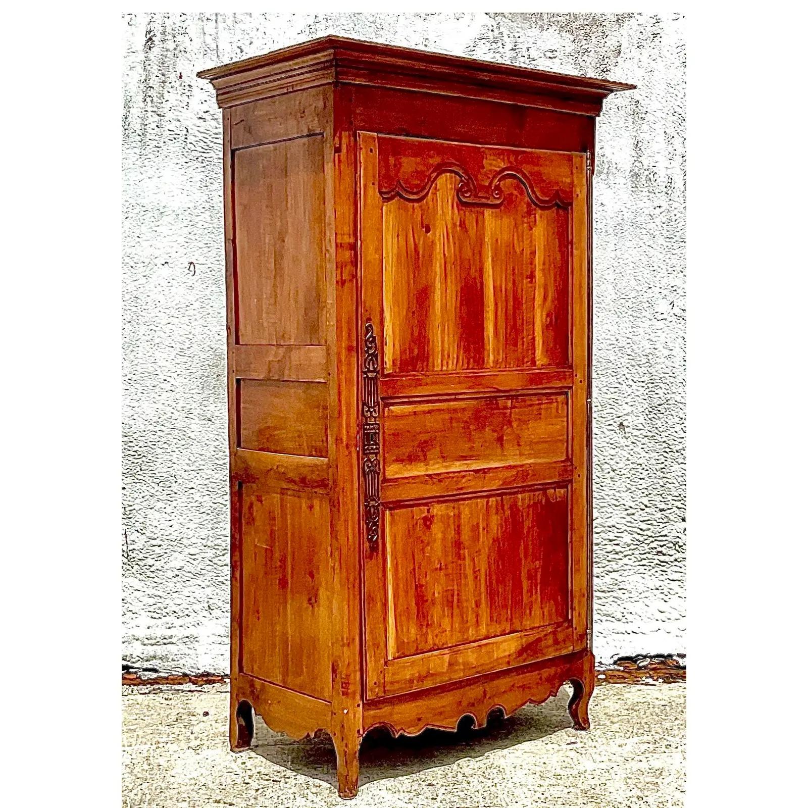 20th Century Vintage Regency French Armoire For Sale