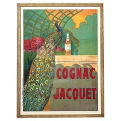 Vintage Regency French Cognac Jacquet Advertising Poster