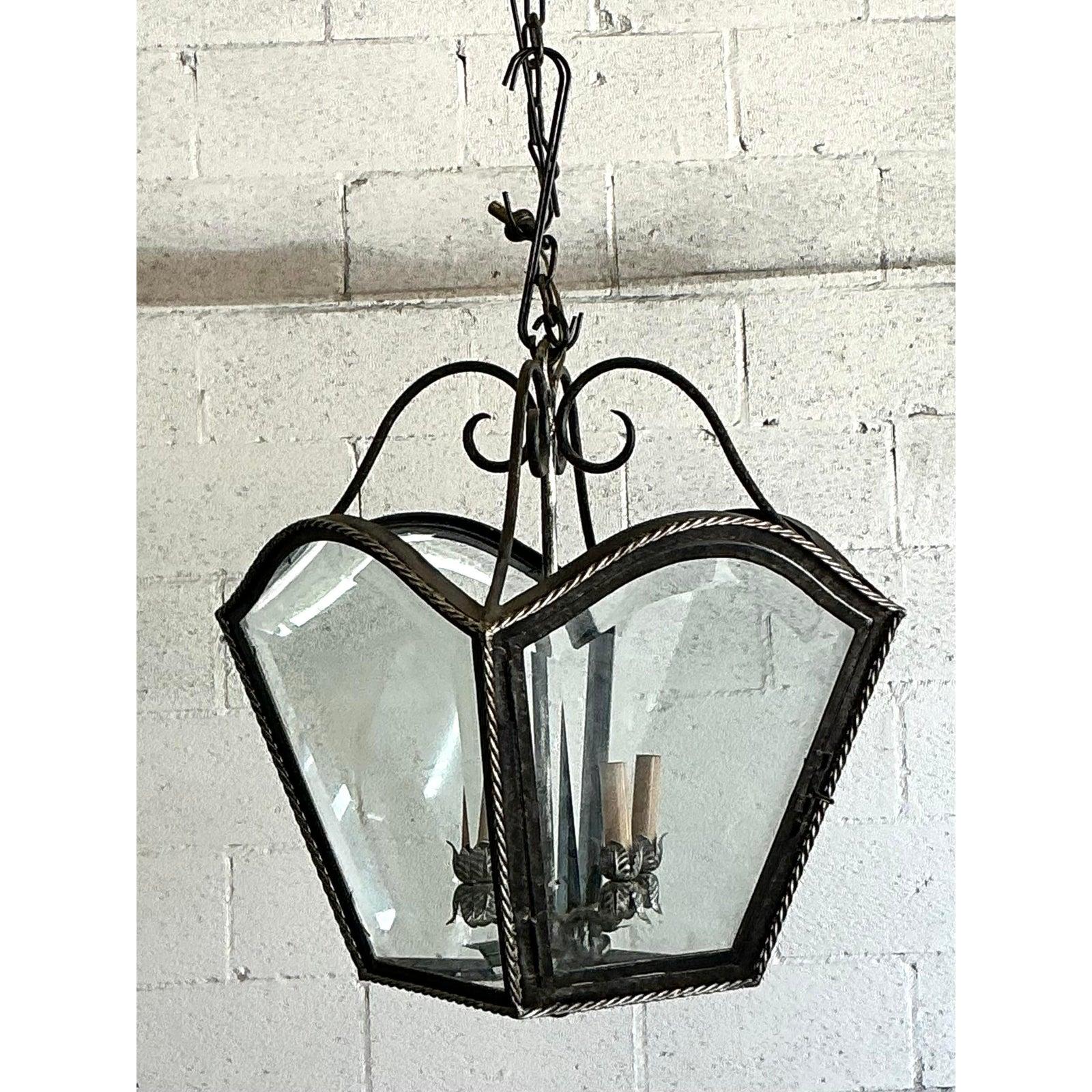 Neoclassical Vintage Regency French Lantern For Sale