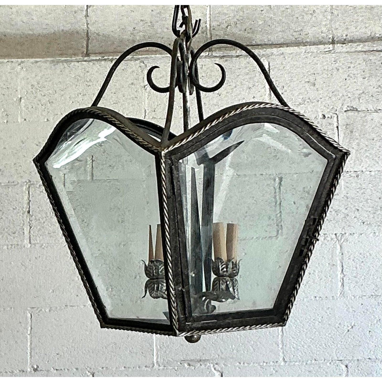 Italian Vintage Regency French Lantern For Sale