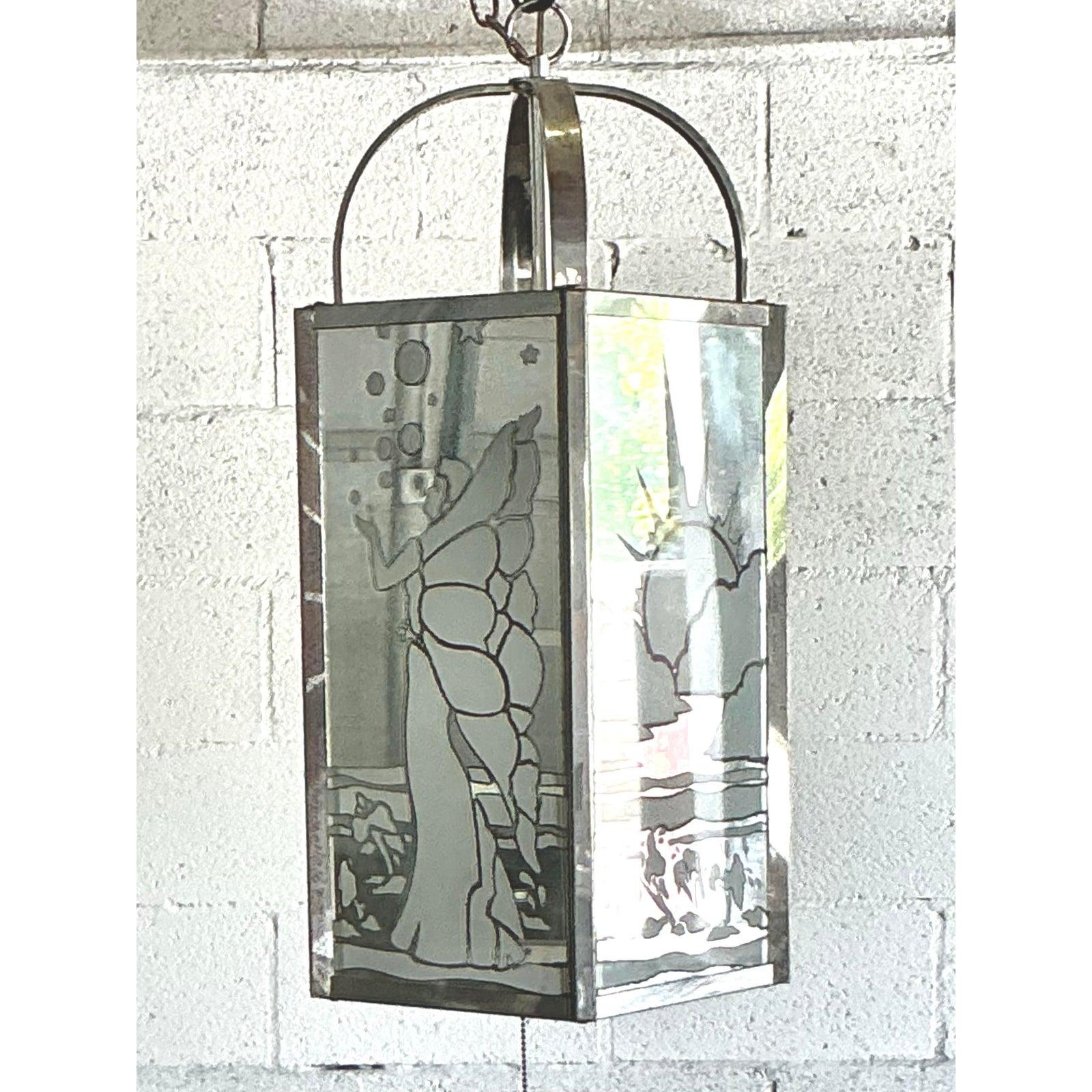 Vintage Regency Frosted Fairy Lantern After Frederick Ramond For Sale 1