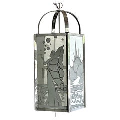 Vintage Regency Frosted Fairy Lantern After Frederick Ramond