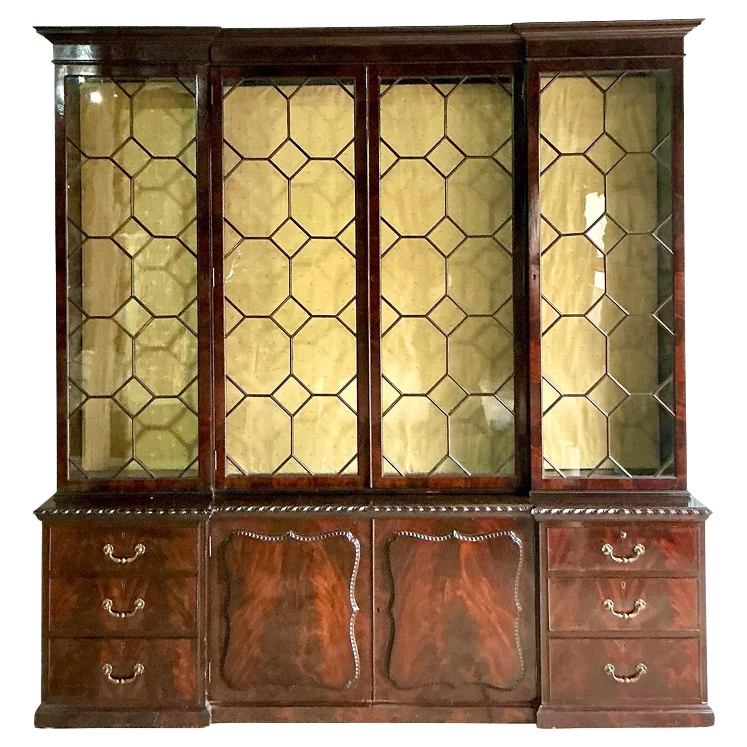 Escaparate Vintage Regencia Jorge III Caoba