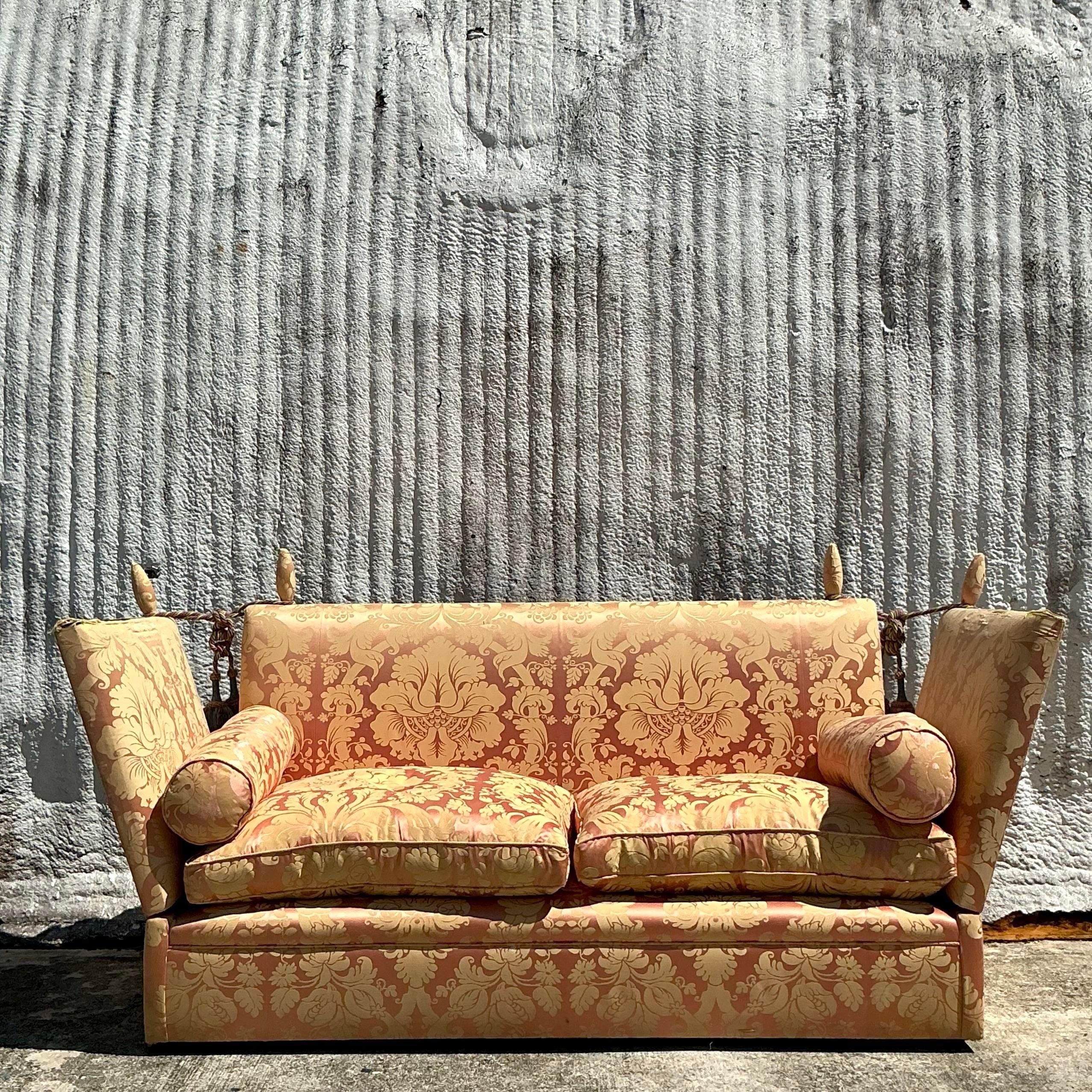 Vintage Regency George Smith Knole Sofa 6