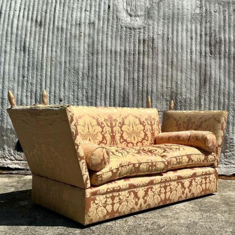 20th Century Vintage Regency George Smith Knole Sofa