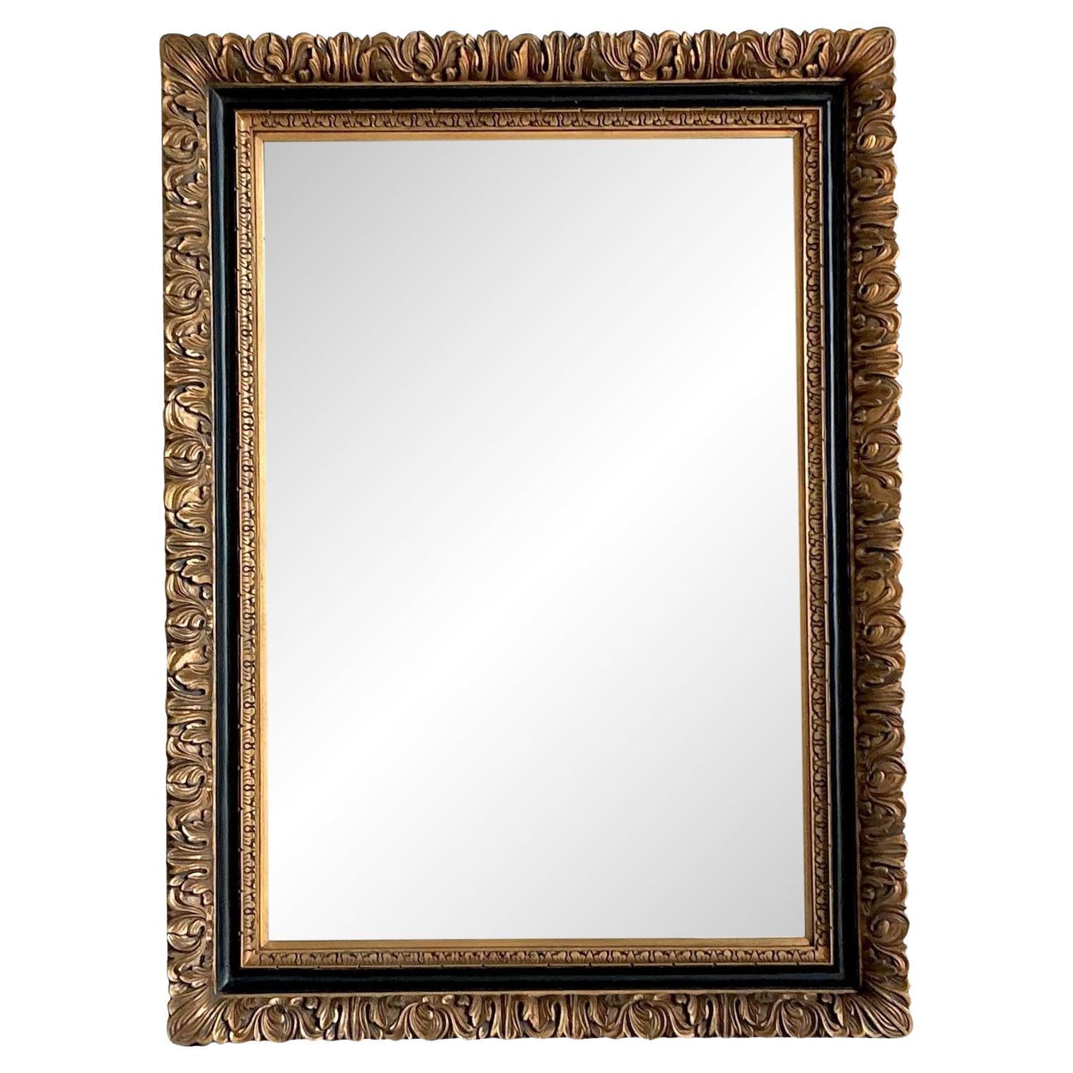 Vintage Regency Vergoldeter geschnitzter Bodenspiegel im Angebot