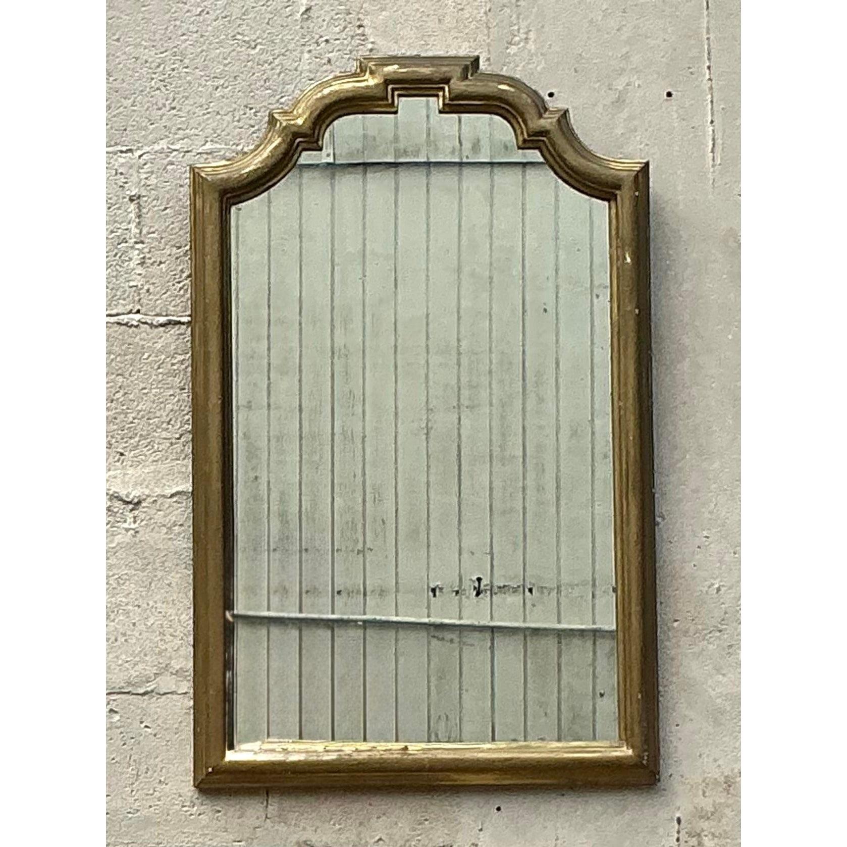 20ième siècle Miroir Chippendale doré de style Régence en vente