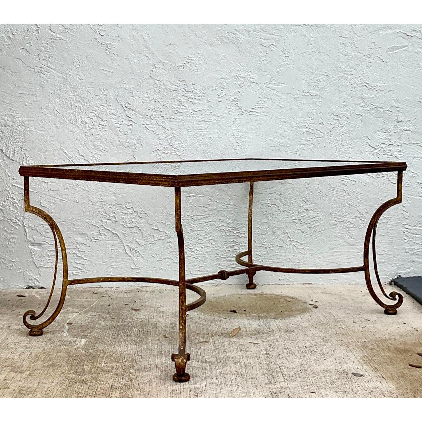 Vintage Regency Gilt Coffee Table For Sale 5