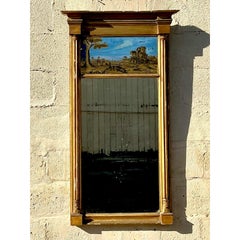 Vintage Regency Gilt Eglomise Mirror