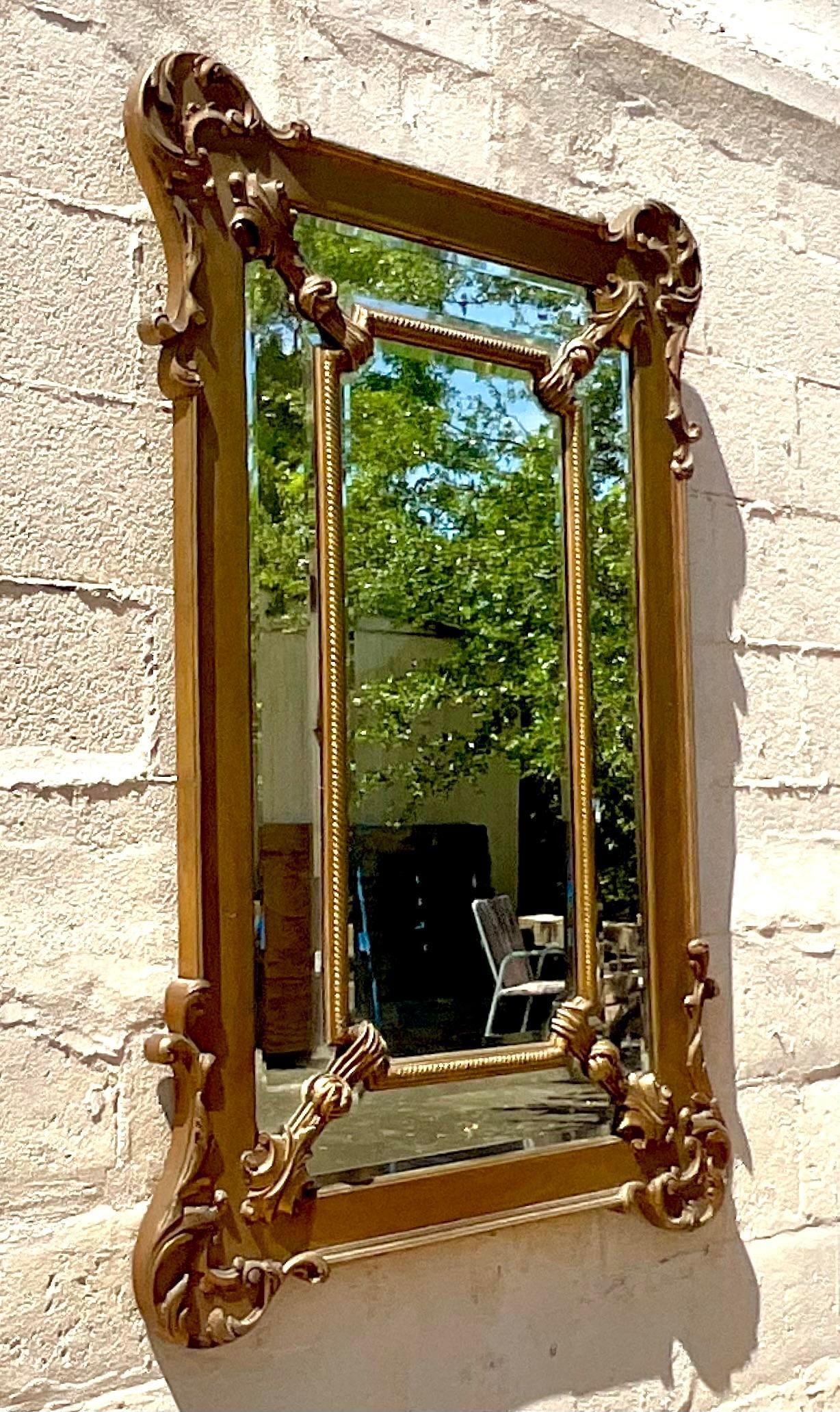 20th Century Vintage Regency Gilt Mirror For Sale