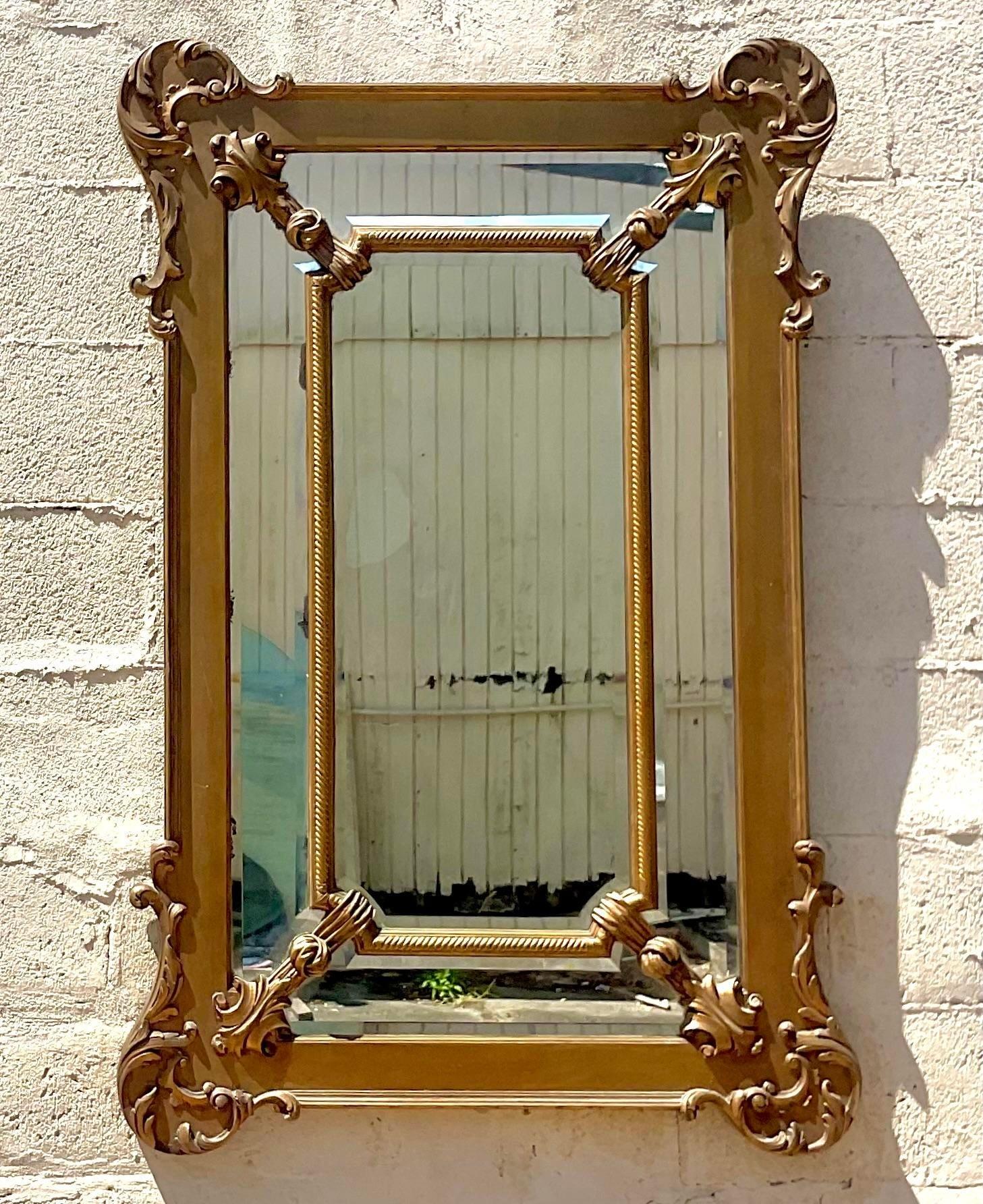Vintage Regency Gilt Mirror For Sale 1