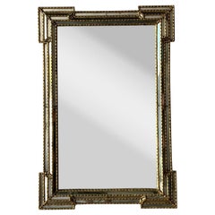 Vintage Regency vergoldet gekerbt Eckspiegel