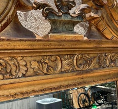 Vintage Regency Gilt Pediment Mirror