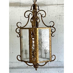 Vintage Regency Vergoldete Ringe Laterne