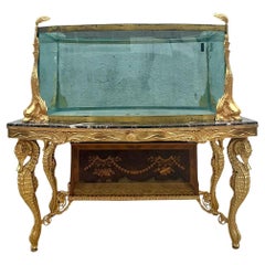 Acquario cavalluccio marino dorato Vintage By