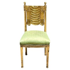 Vintage Regency Gilt Swag Chair