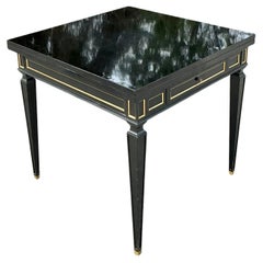 Vintage Regency Gilt Tipped Flip Top Game Table