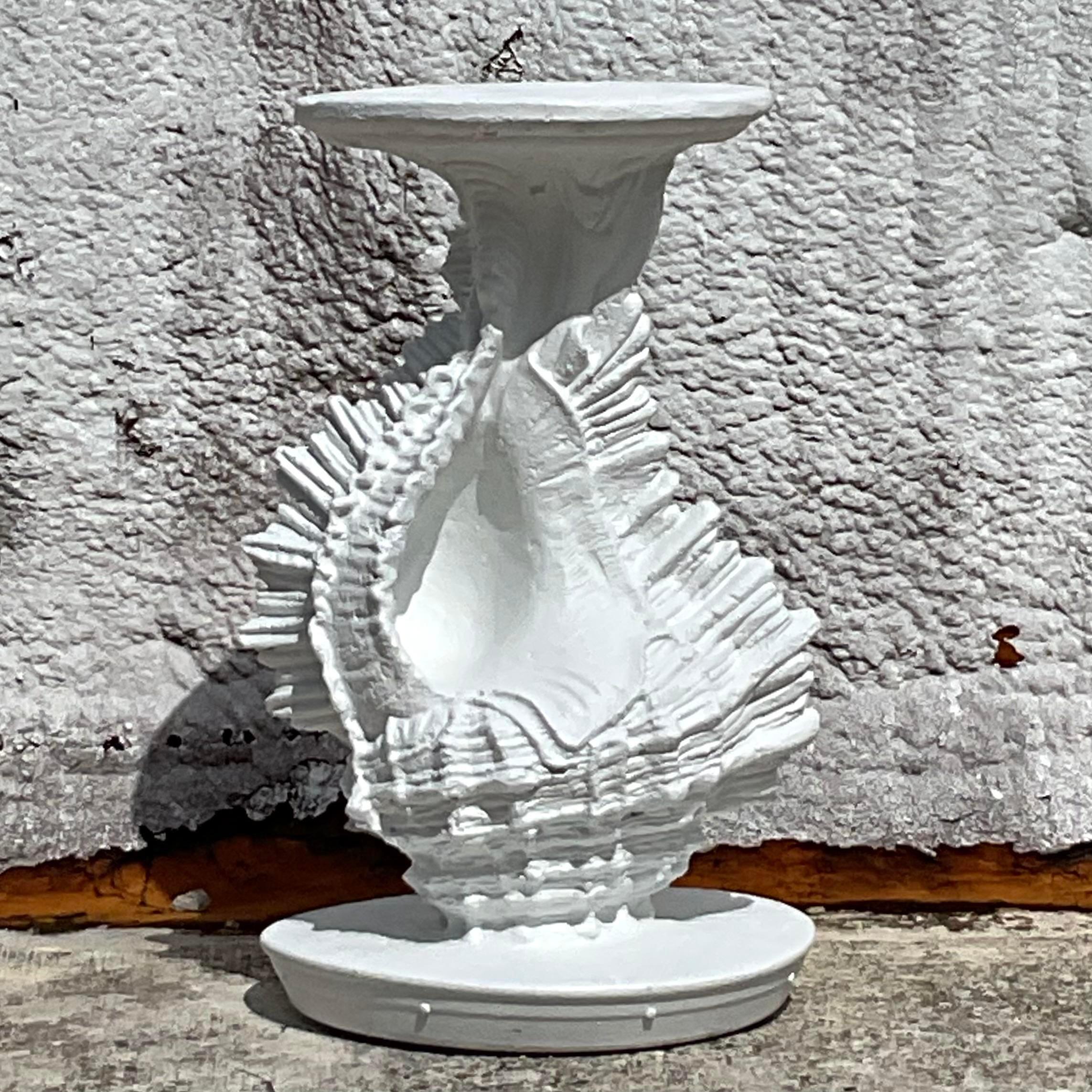 20ième siècle Miroir vintage Regency doré à pointes en vente
