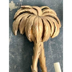 Vintage Regency Gilt Tipped Monkey Light Sconce