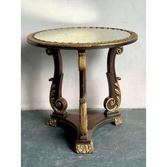 Vintage Regency Gilt Tipped Side Table