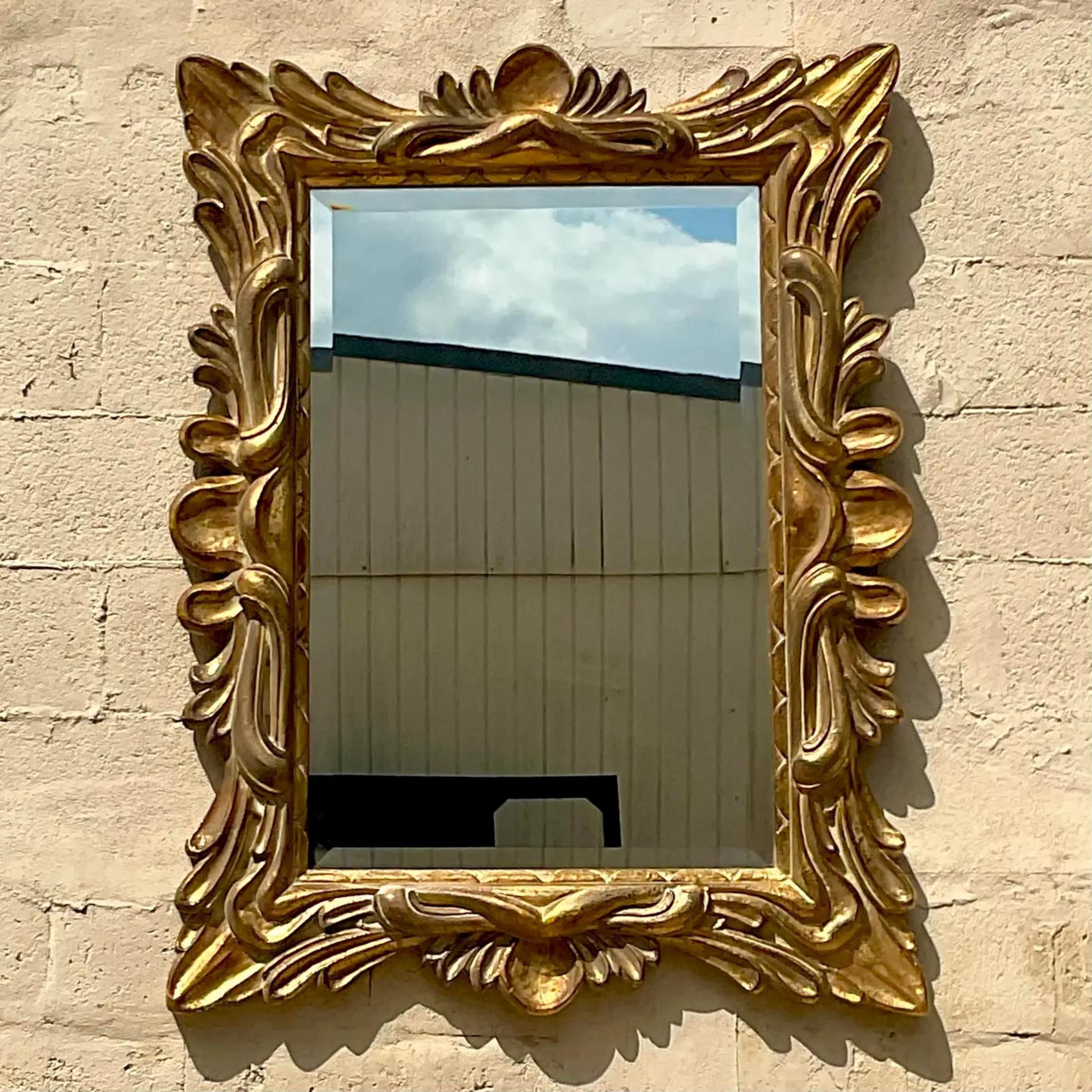 Vintage Regency Gilt Wall Mirror For Sale 3