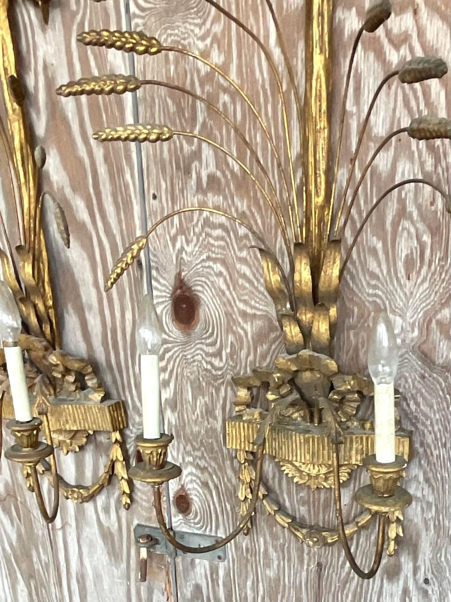 wheat sconces