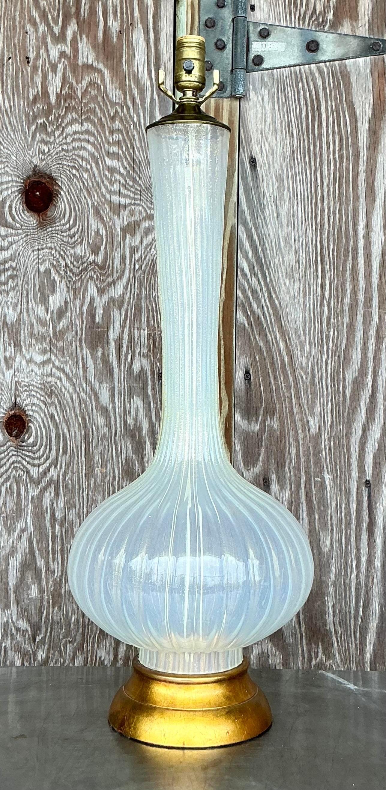 20ième siècle Lampe Regency vintage d'après Murano en vente