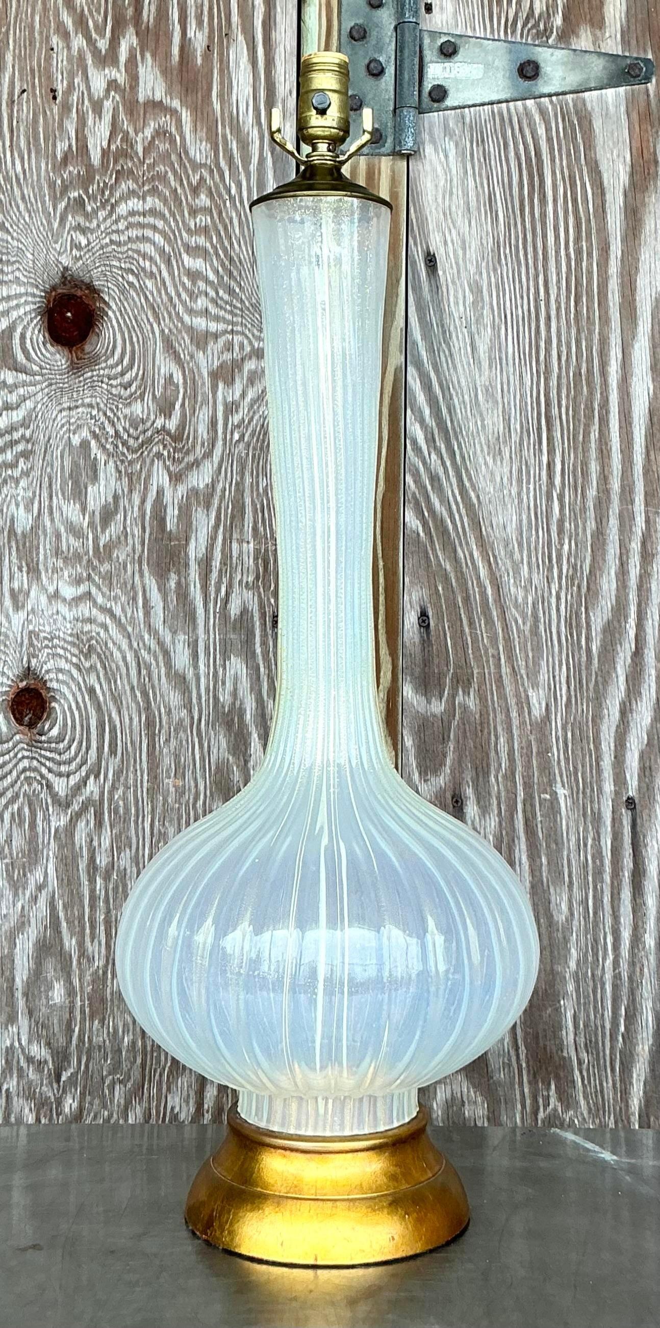 Verre Lampe Regency vintage d'après Murano en vente