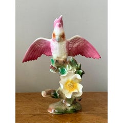 Vintage Regency Glazed Ceramic Bird