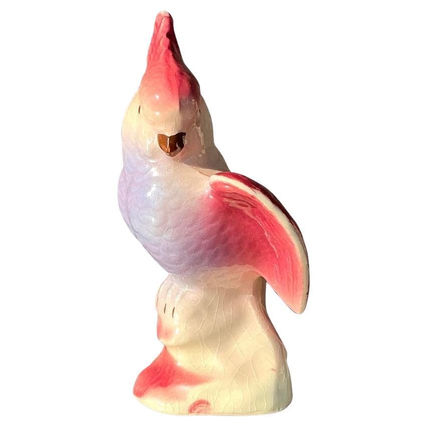 Vaso di cacatua in ceramica smaltata Vintage By