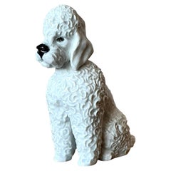 Vintage Regency Glazed Ceramic Poodle