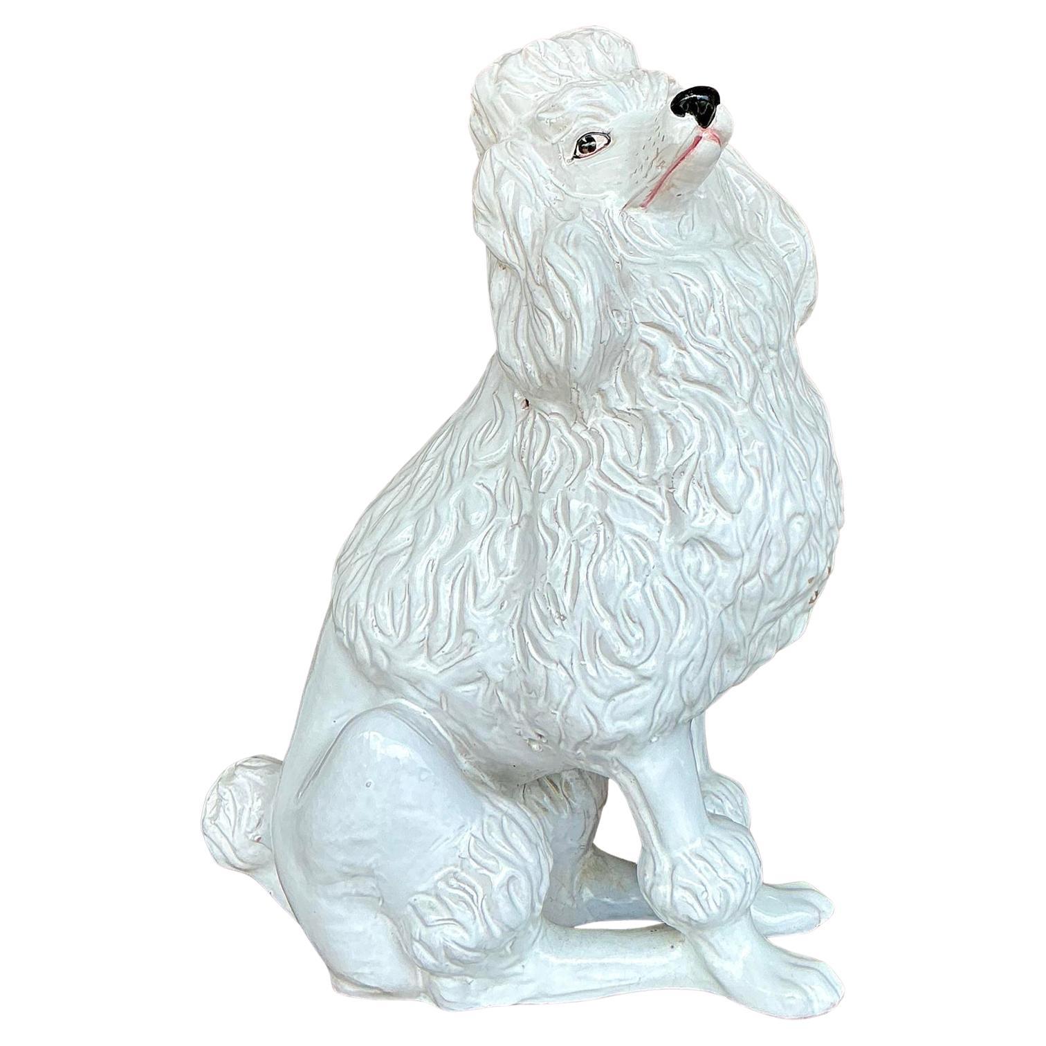 Vintage Regency Glazed Poodle