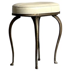Vintage Regency Global Views Tufted Low Stool