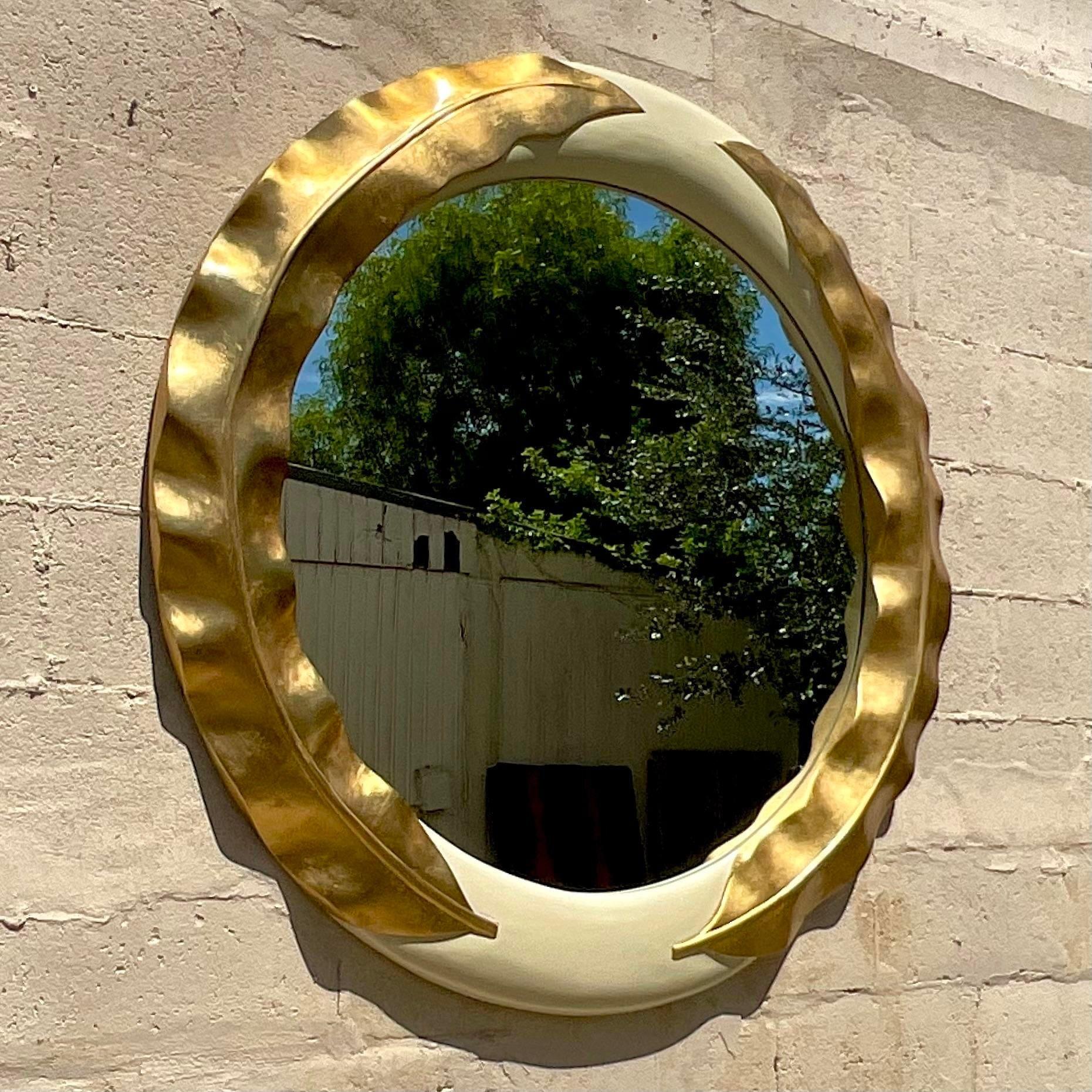 Vintage Regency Gold Leaf Mirror For Sale 1