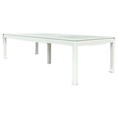 Vintage Regency Grasscloth Dining Table