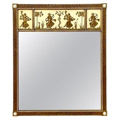 Vintage Regency Greek Key Gilt Mirror