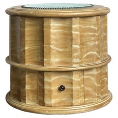 Vintage Regency Hand Painted Column Low Stool