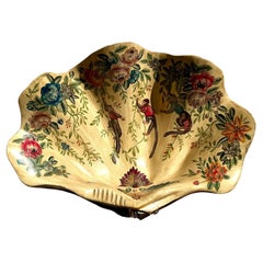 Vintage Regency Faux coquillage peint à la main