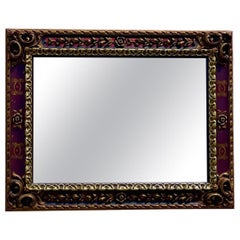 Vintage Regency Hand Painted Gilt Mirror