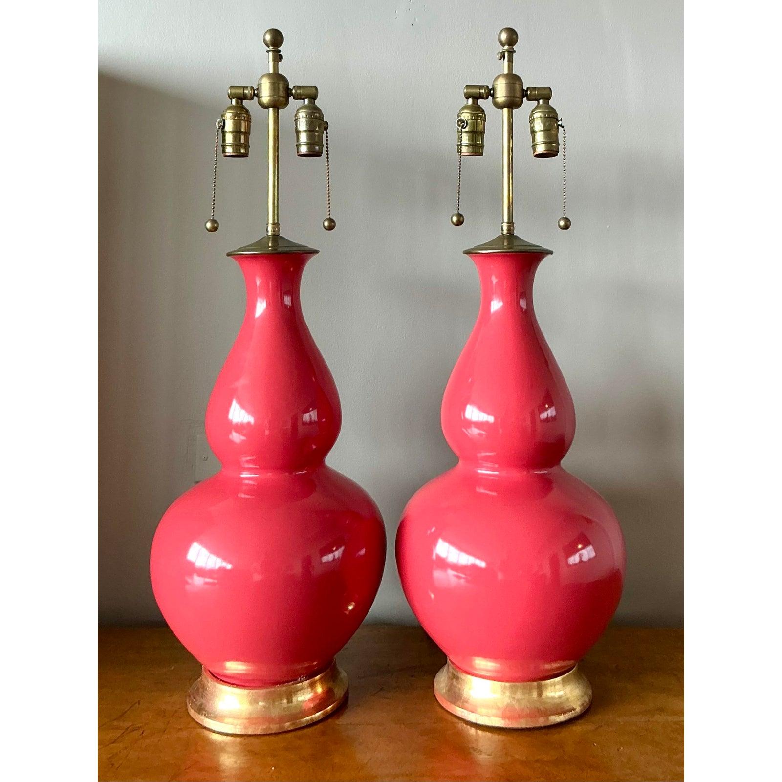 Lámparas de calabaza Christopher Spitzmiller de la época de la Regencia - Pareja siglo XX en venta