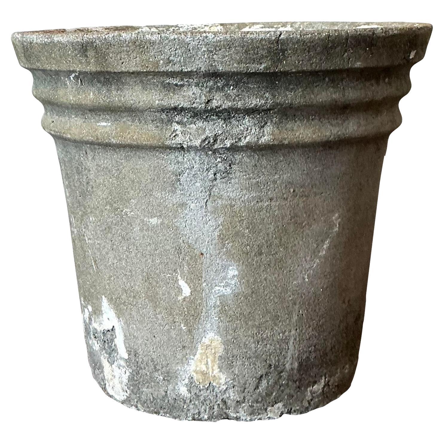 Vintage Regency Jardinière en ciment fortement patiné en vente