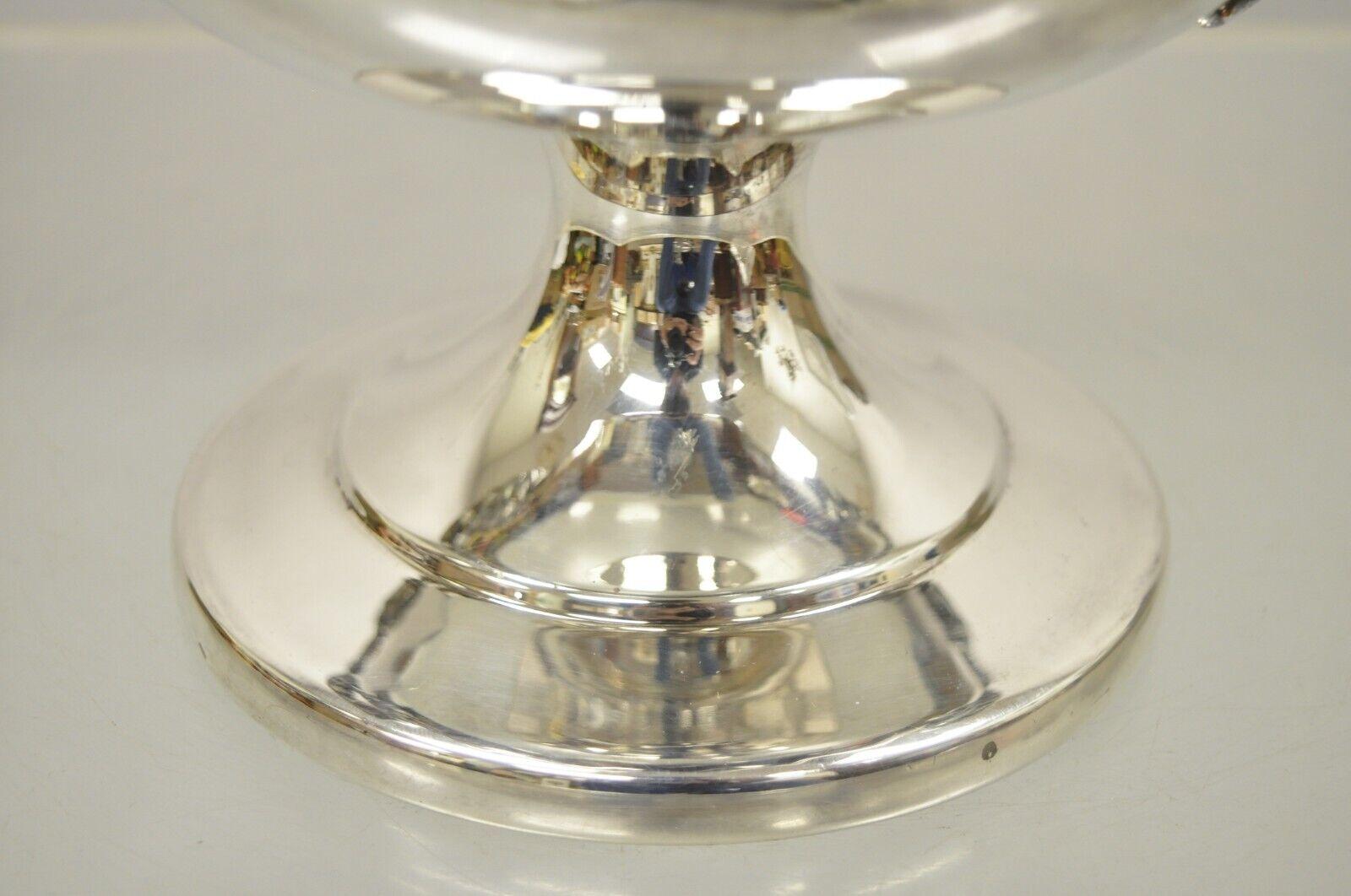 20th Century Vintage Regency Heavy Silver Plate Twin Handle Trophy Cup Champagne Ice Bucket