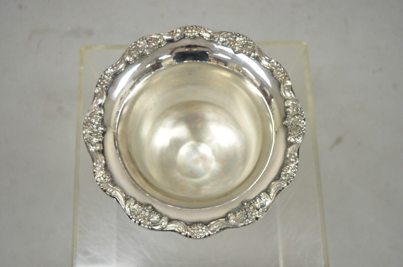 Vintage Regency Heavy Silver Plate Twin Handle Trophy Cup Champagne Ice Bucket 1