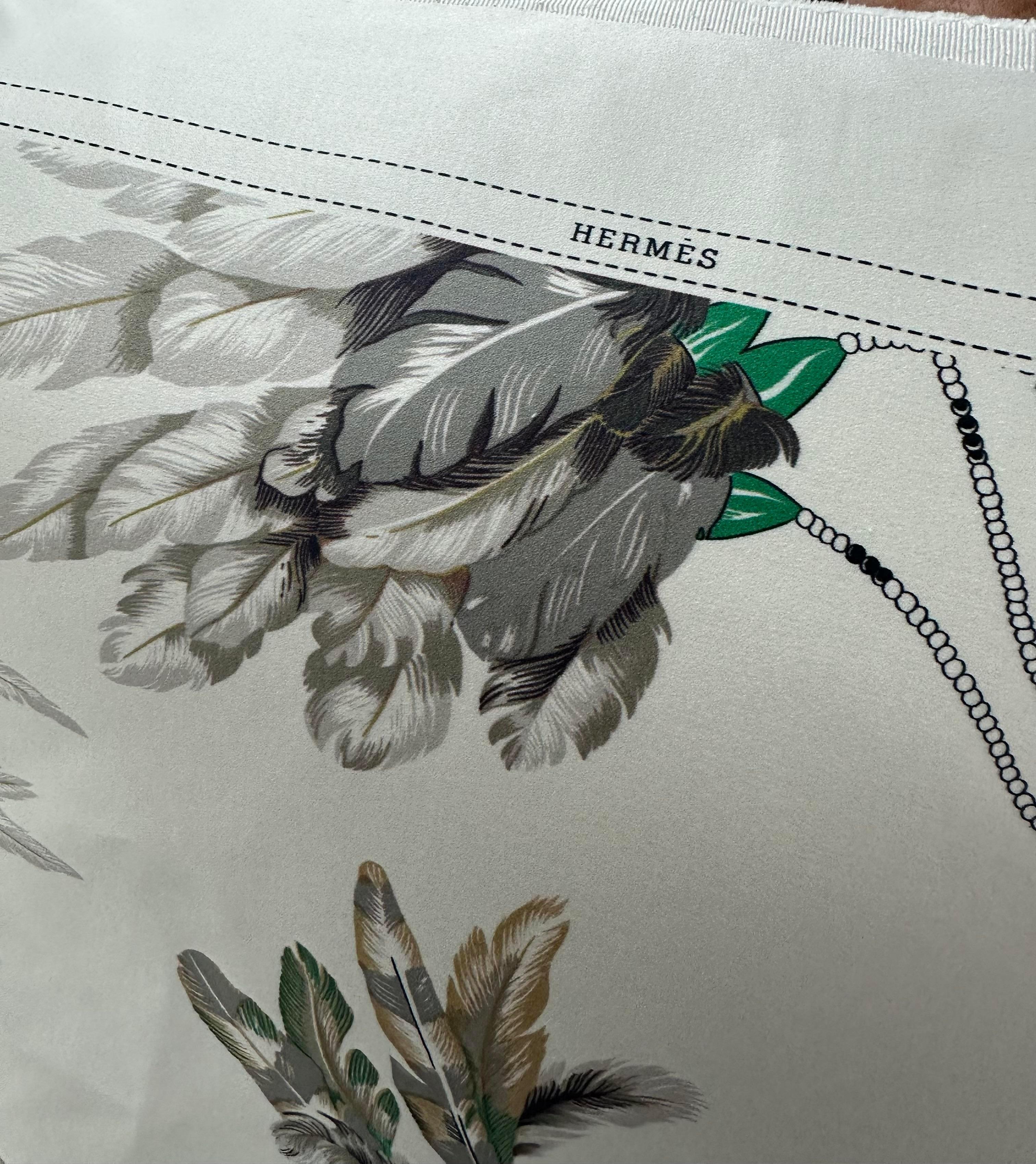 Fabric Vintage Regency Hermes Printed Silk Throw Pillow