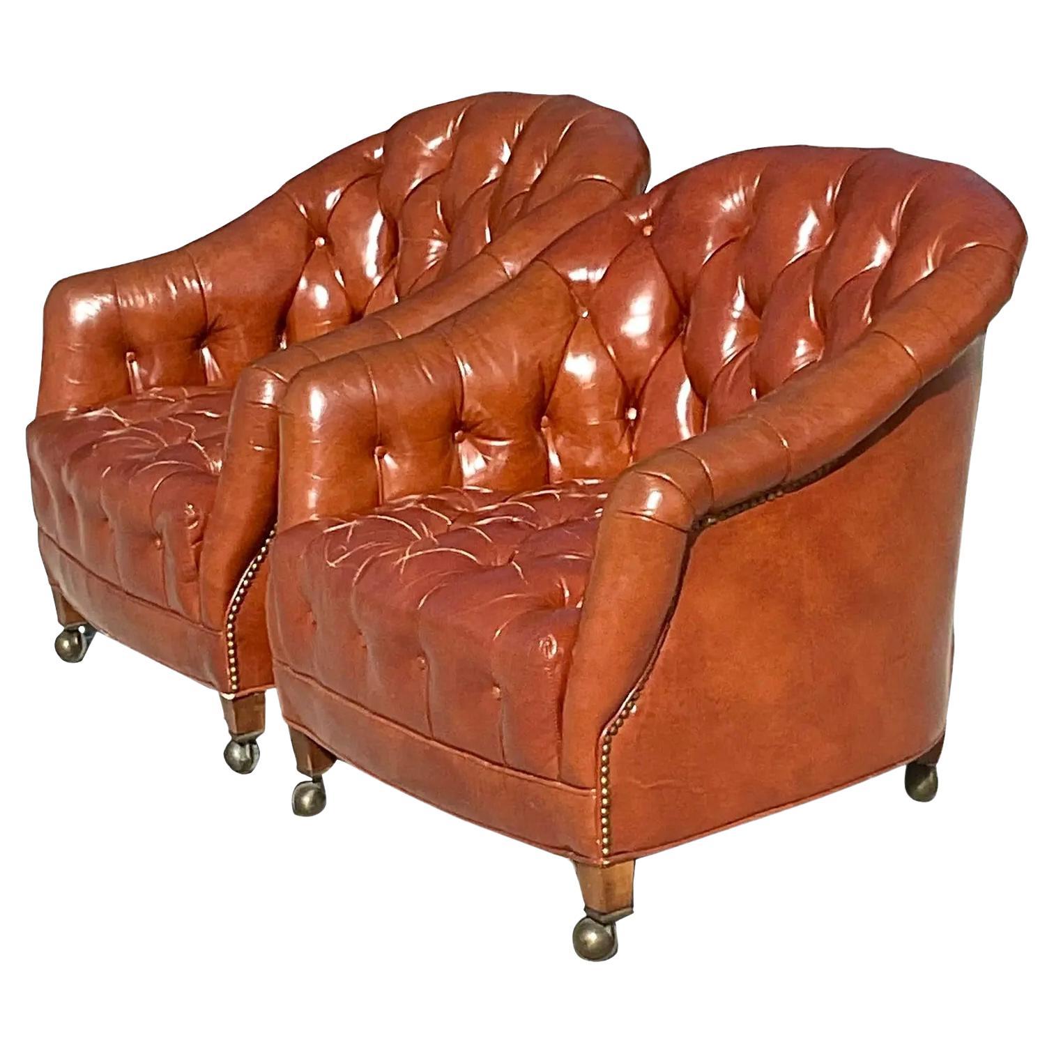 Hickory Chair Leather - 16 For Sale on 1stDibs