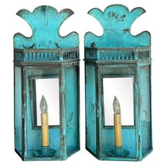 Vintage Regency Hillbrook Collection Patinated Light Sconce - A Pair